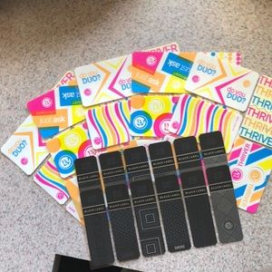 Thrive burn and black label patches.